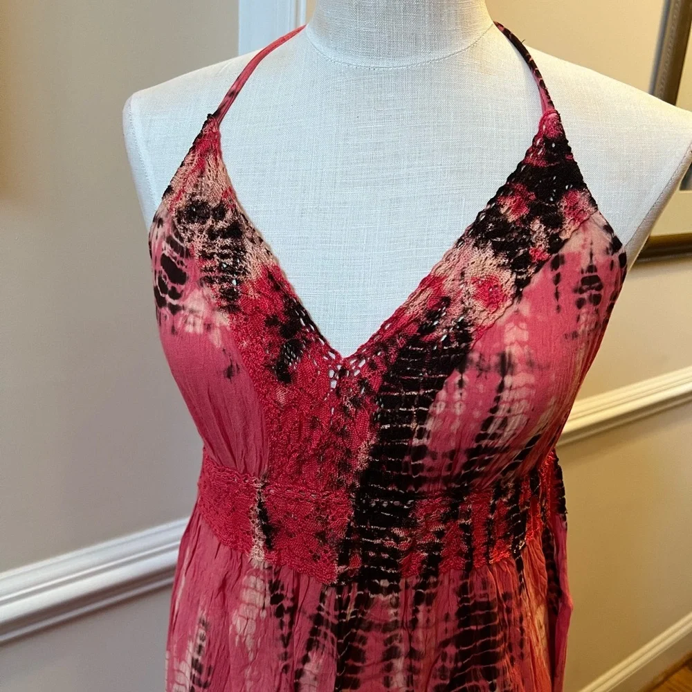 Multicolor Tie-Dye Maxi Dress - Picture 3 of 10